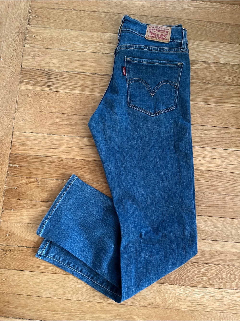 Signature by Levi Strauss Straight Leg Jeans - Deep Blue